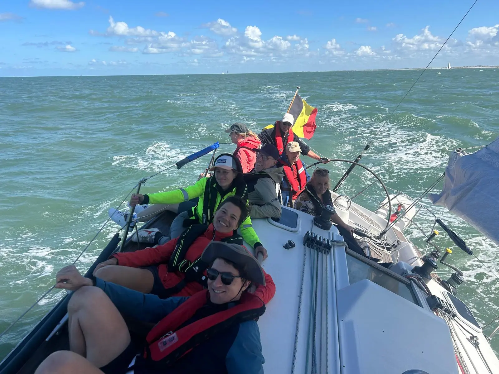 The act legal crew took on the Flinn CUP sailing regatta 