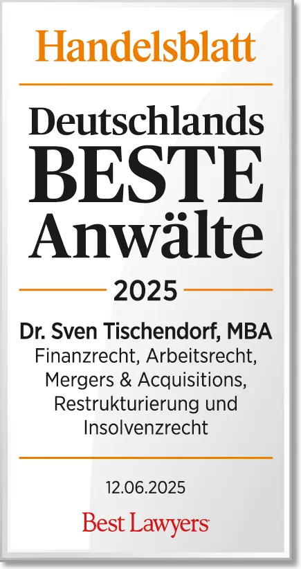 The Best Lawyers in Germany 2026 Edition -  Dr. Sven Tischendorf, MBA