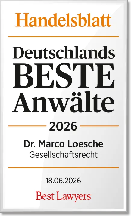 The Best Lawyers in Germany 2026 Edition - Dr. Marco Loesche - Corporate Law Copy DE