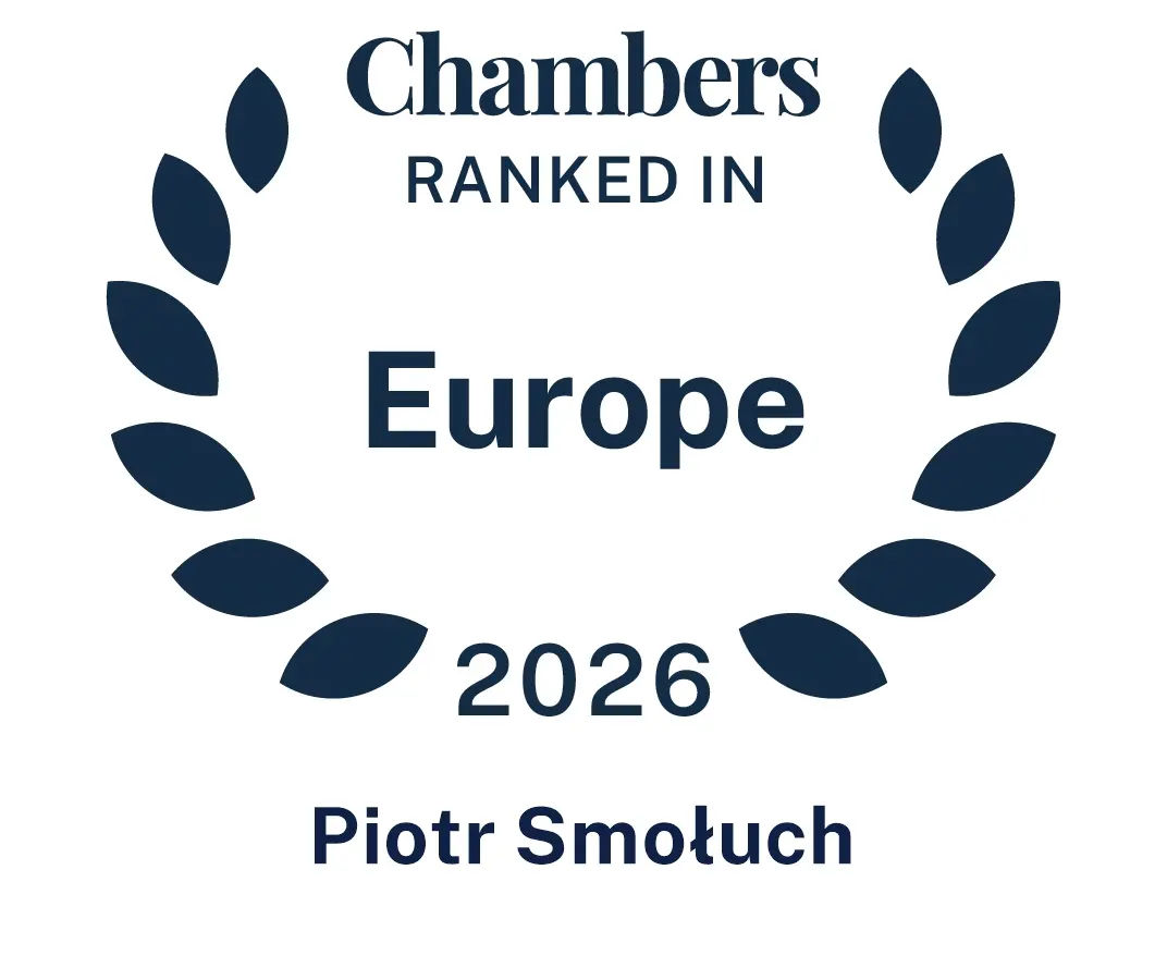 Chambers European Guide 2026 - Recommended lawyer - Piotr Smołuch
