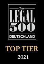 Germany Legal 500 Germany 2021 – Region Frankfurt/Main